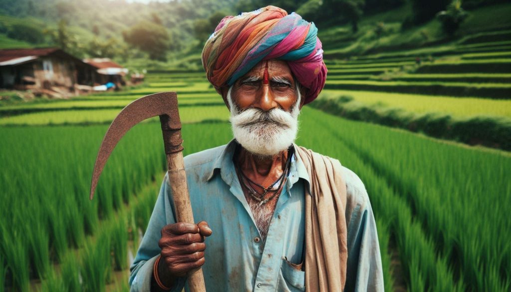 Indian Farmer image from bharatpix