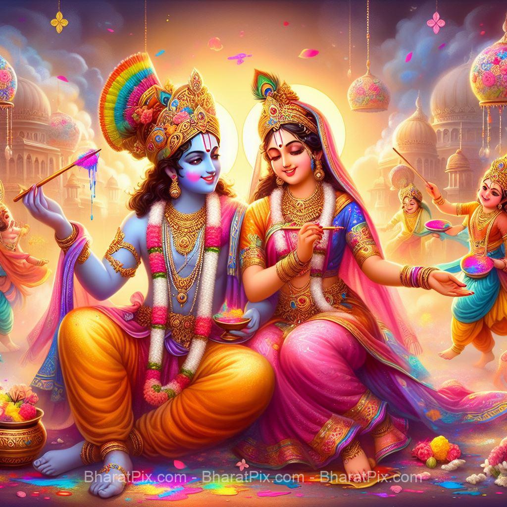 Radha Krishna Free AI Image