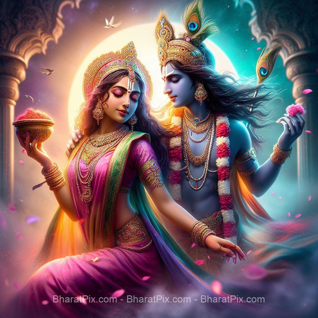 Radha Krishna Free AI Image