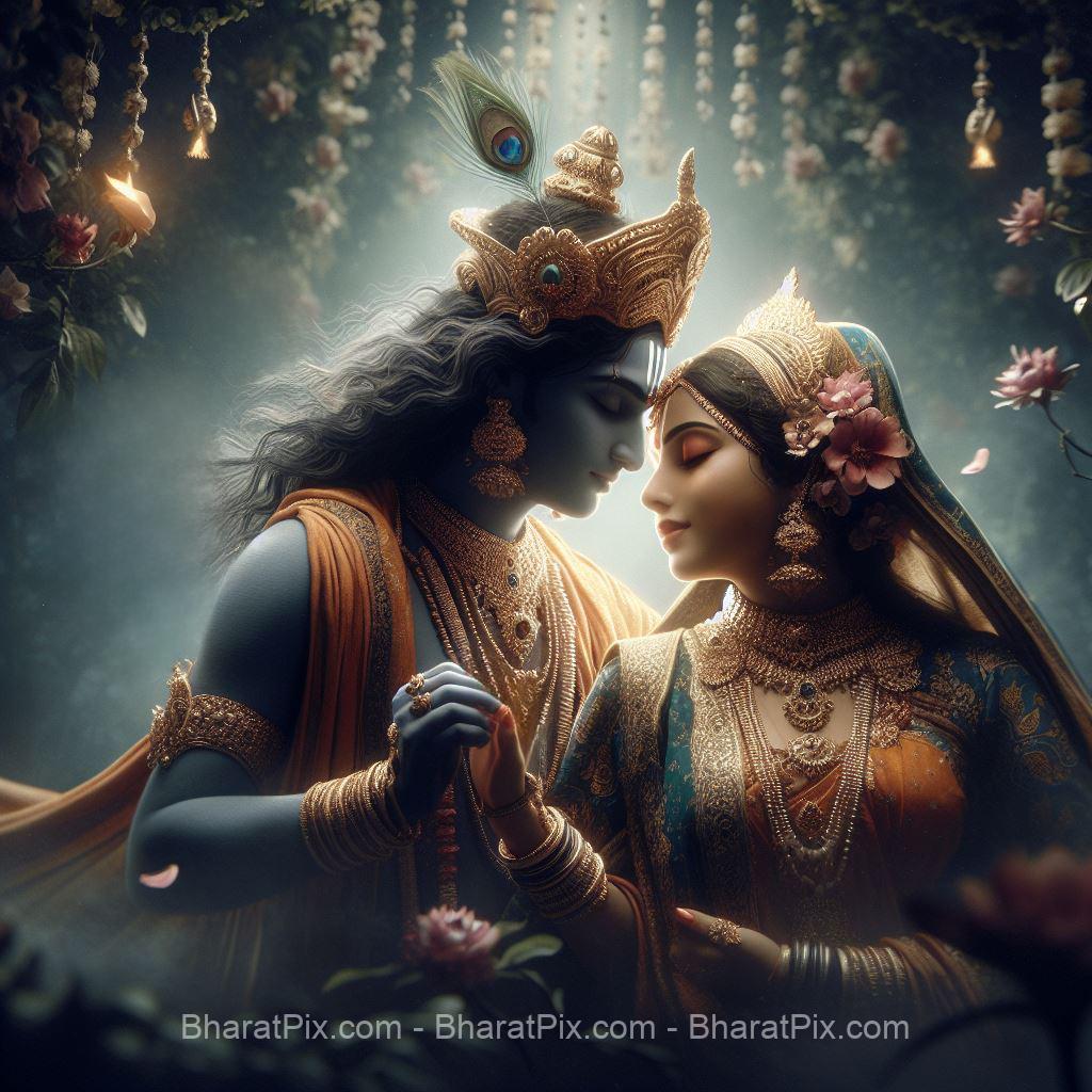 Radha Krishna Free AI Image