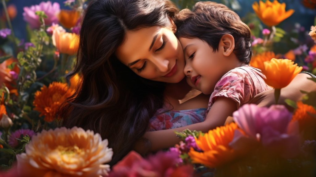 Indian mother day AI generated free image