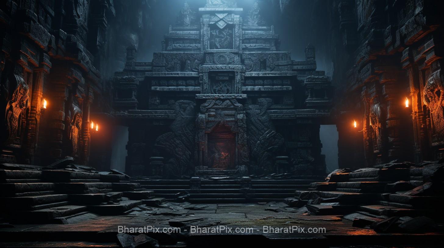 AI-Generated Images of Ancient Temples