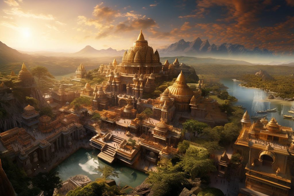 AI generated Indian Temples