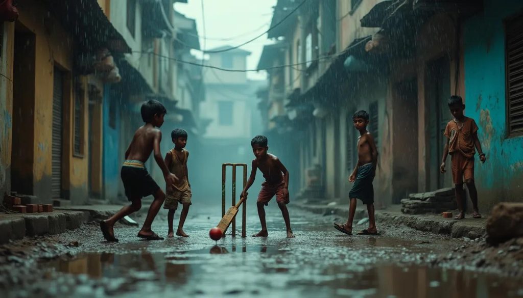 Indian gully cricket images