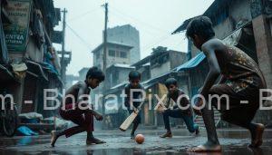 Indian gully cricket images