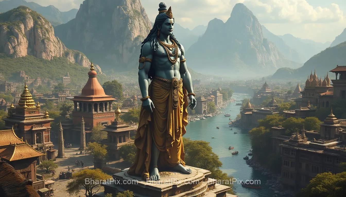 Ganga Riverside AI image of India