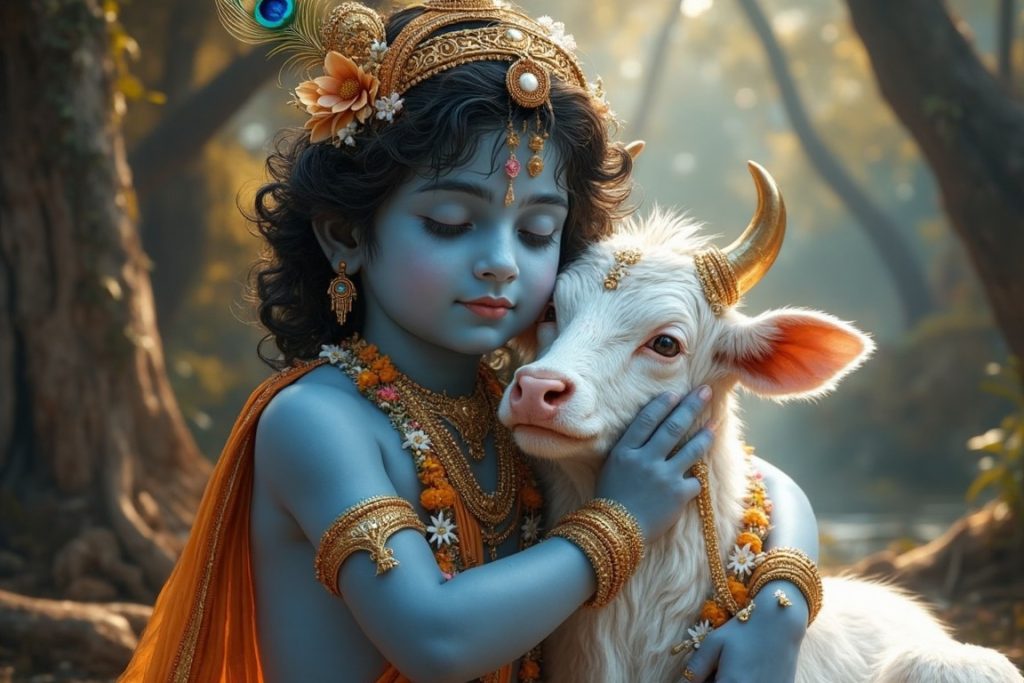 Little Krishna AI generated