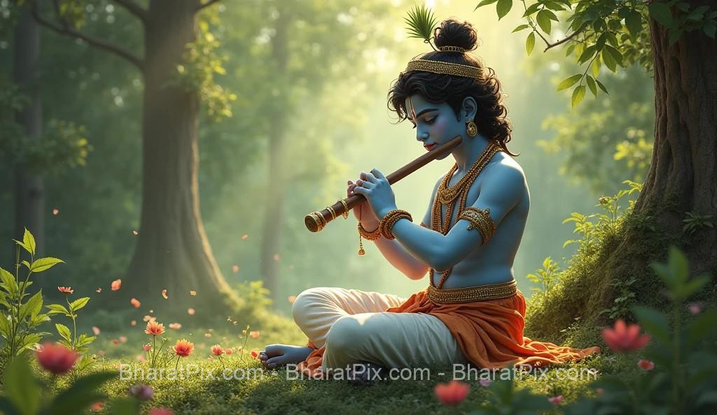 Little Krishna AI generated