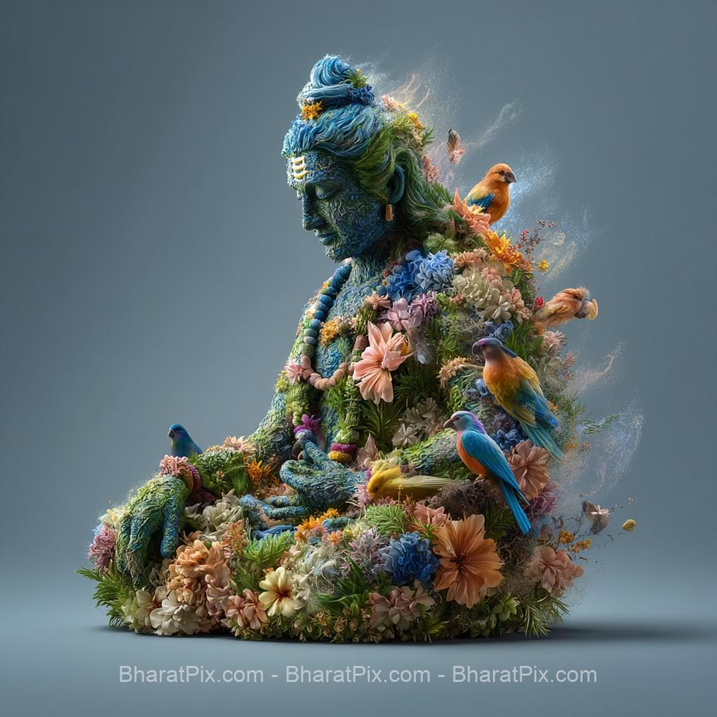 u9936381662 intricate statue of Lord Mahadev formed by vibran ca74802c a277 48b5 85ce 037f398a2443 1