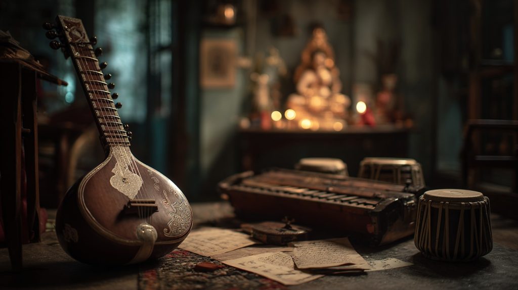 u9936381662 A moody cinematic photograph of a dimly lit music c07e9d91 ff5c 4f66 a534 b0c4a8985d4a 3