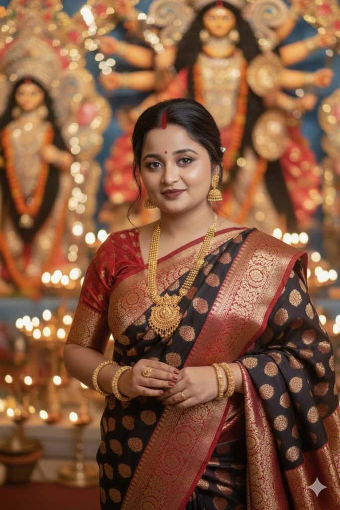 Trending Gemini Viral Durgapuja Promtps for Girls