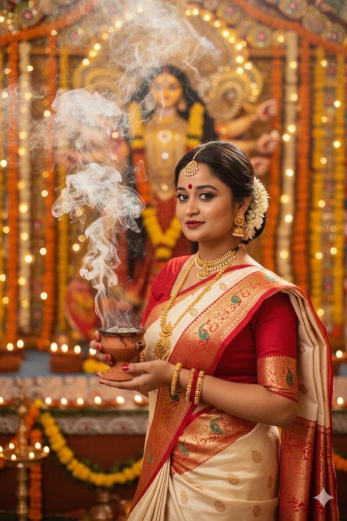 Trending Gemini Viral Durgapuja Promtps for Girls